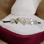 Heart Shape Bracelet with Diamond Sterling Silver 925