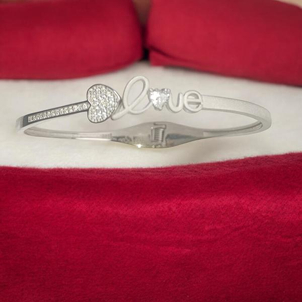 Love Bracelet with Diamond Sterling Silver 925