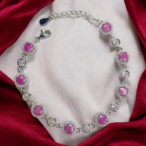 Bracelet with Beautiful Pink Stone