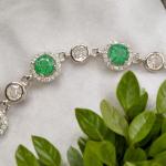 Bracelet with Beautiful Green Stone