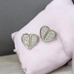 Earrings Leaf Shape with Diamond