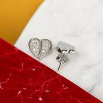 Earrings Leaf Shape with Diamond