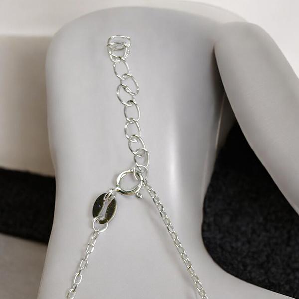 Chain with Dual Heart Pendant and Diamond