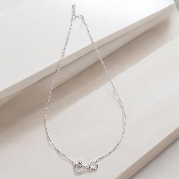 Chain with Infinity Love Pendant and Diamond