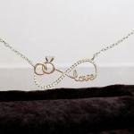 Chain with Infinity Love Pendant and Diamond