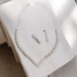 Premium Necklace with Diamonds and Earrings