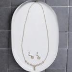 Premium Necklace with Heart Shape Pendant and Earrings